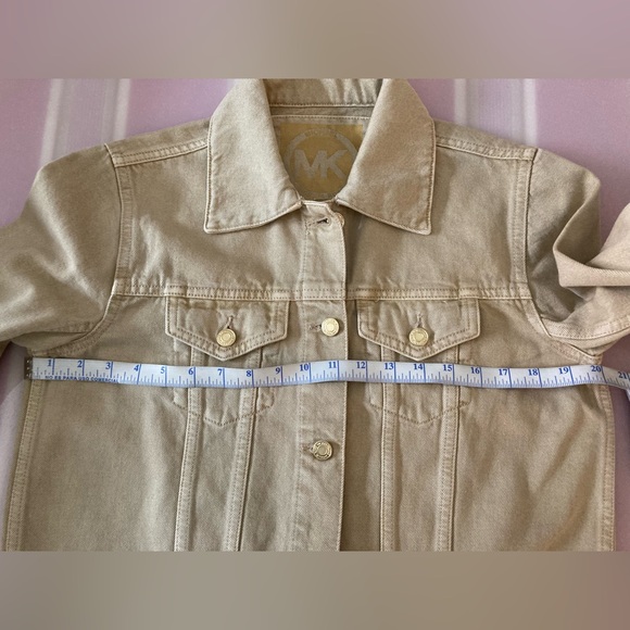 Michael Kors khaki denim jacket size M NWT - Picture 8 of 13